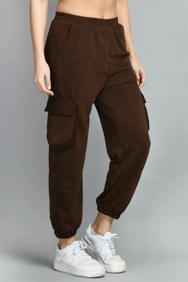 Brown_&_Beige_Cotton_Joggers_For_Women