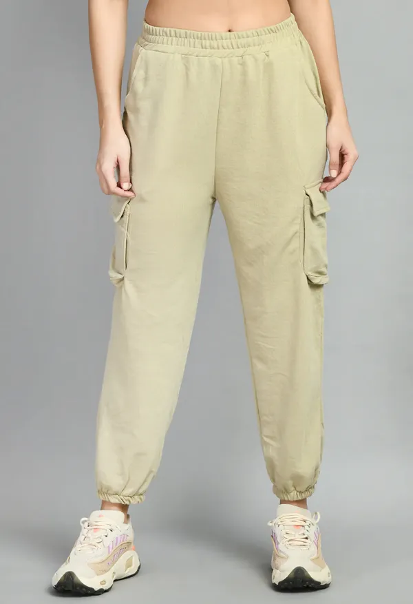 Brown_&_Beige_Cotton_Joggers_For_Women
