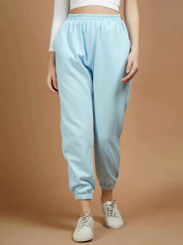 Beige_&_Sky_Cotton_Joggers_For_Women