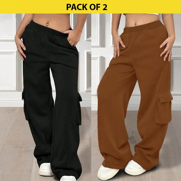 Brown_&_Black_Cotton_Trousers_For_Women