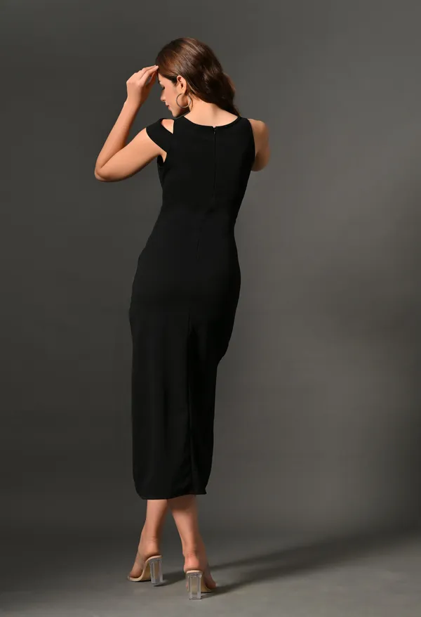 Black_Polyester_Dress_For_Women