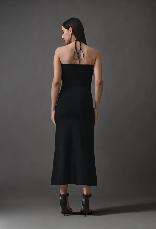 Black_Polyester_Dress_For_Women