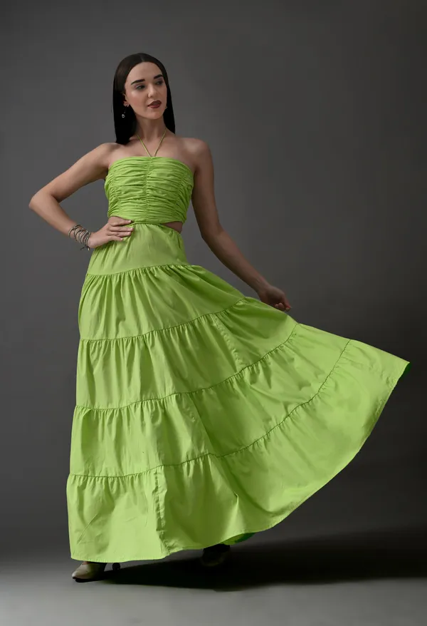 Green_Polyester_Dress_For_Women