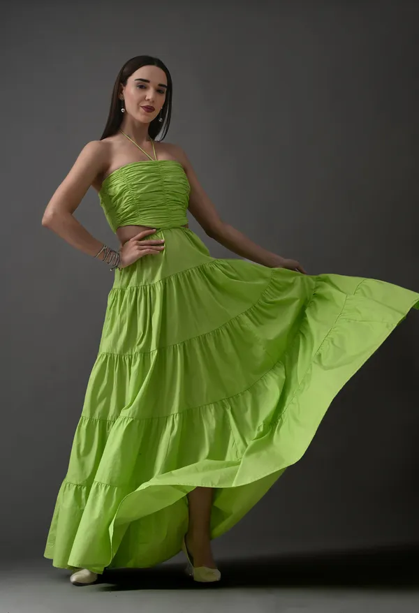 Green_Polyester_Dress_For_Women