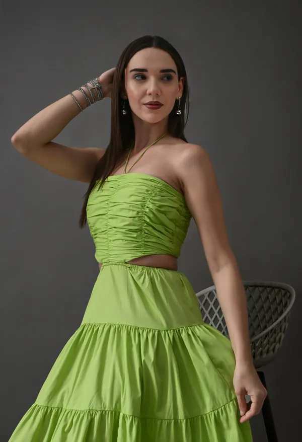Green_Polyester_Dress_For_Women