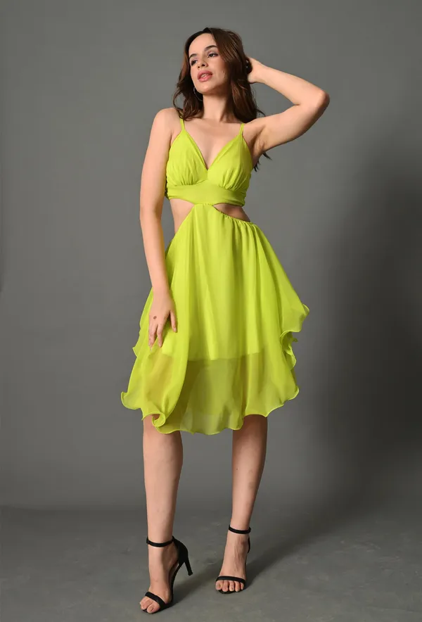 Green_Polyester_Dress_For_Women