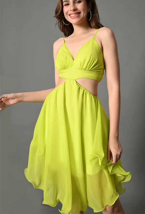Green_Polyester_Dress_For_Women