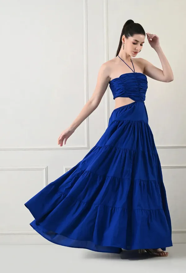 Blue_Polyester_Dress_For_Women