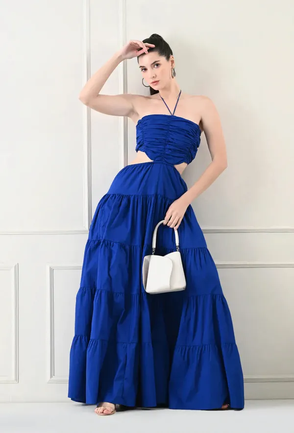 Blue_Polyester_Dress_For_Women