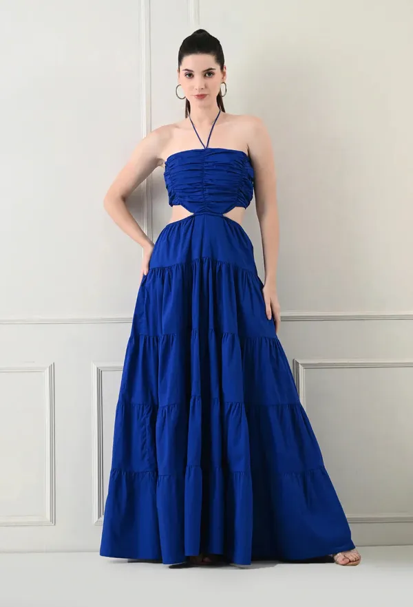 Blue_Polyester_Dress_For_Women