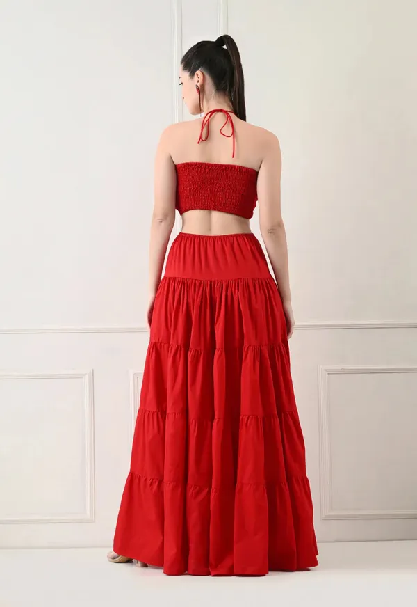 Red_Polyester_Dress_For_Women