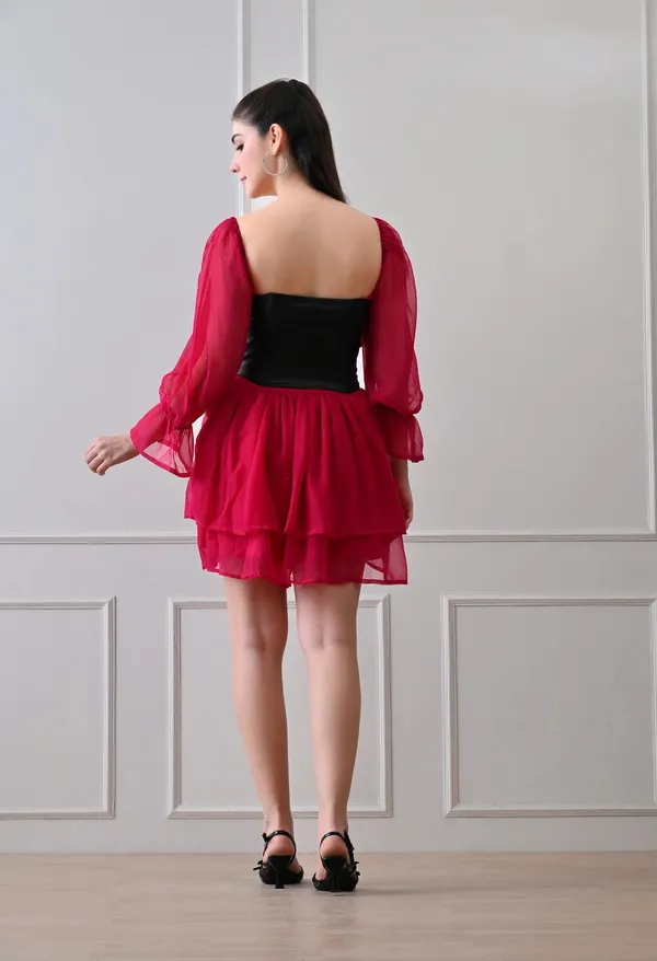 Red_Polyester_Dress_For_Women