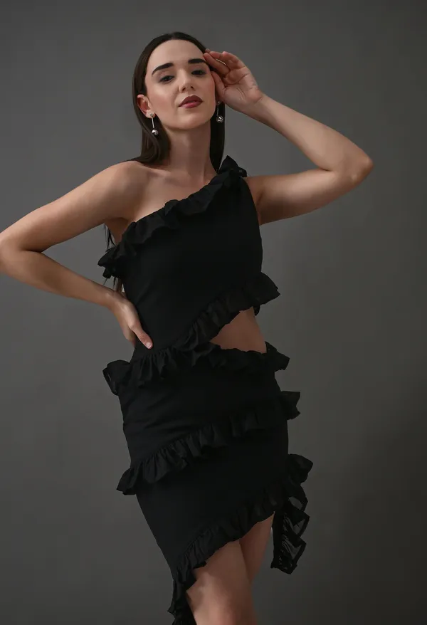 Black_Polyester_Dress_For_Women