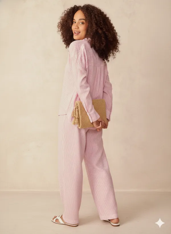 Pink_Cotton_Co-ord_Set_For_Women
