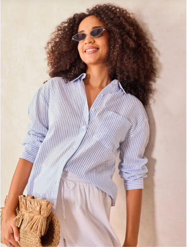 Blue_Cotton_Shirt_For_Women
