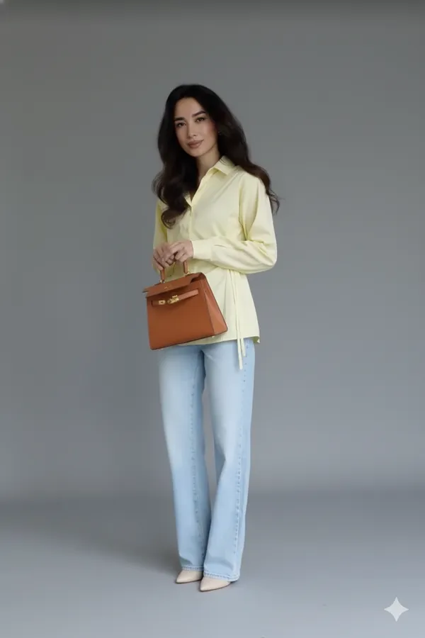 Yellow_Cotton_Shirt_For_Women