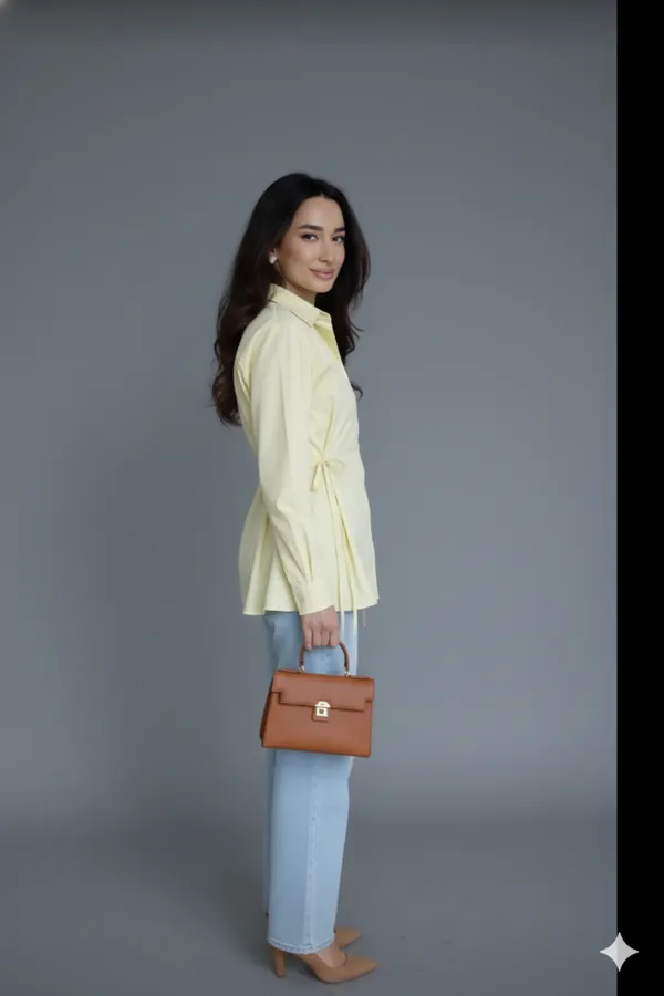 Yellow_Cotton_Shirt_For_Women