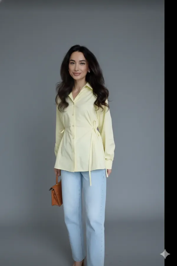 Yellow_Cotton_Shirt_For_Women