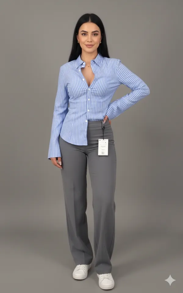 Blue_Cotton_Shirt_For_Women
