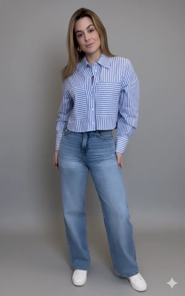 Blue_Cotton_Shirt_For_Women