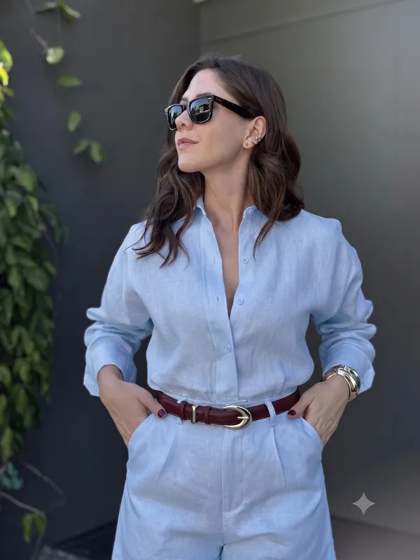 Sky_Blue_Linen_Co-ord_Set_For_Women