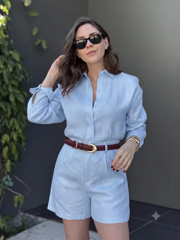 Sky_Blue_Linen_Co-ord_Set_For_Women