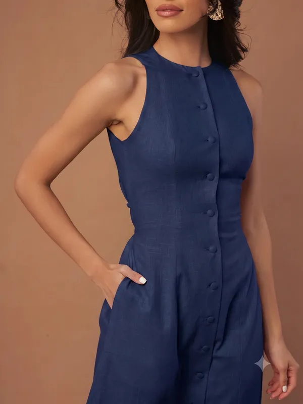 Indigo_Polyester_Dress_For_Women