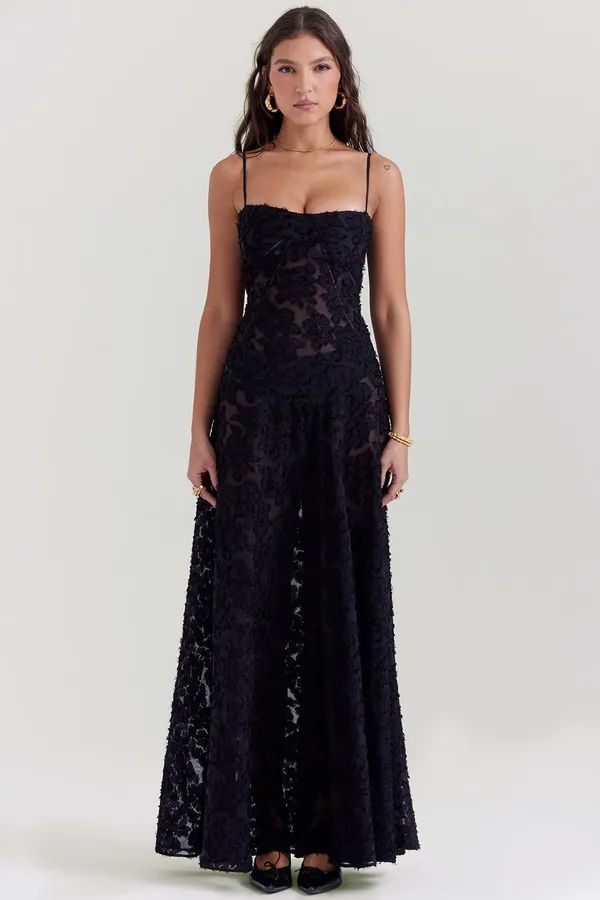 Black_Polyester_Dress_For_Women