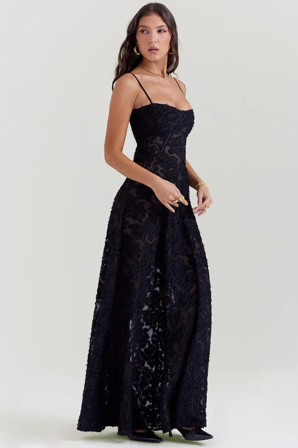 Black_Polyester_Dress_For_Women