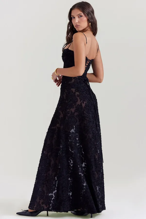 Black_Polyester_Dress_For_Women
