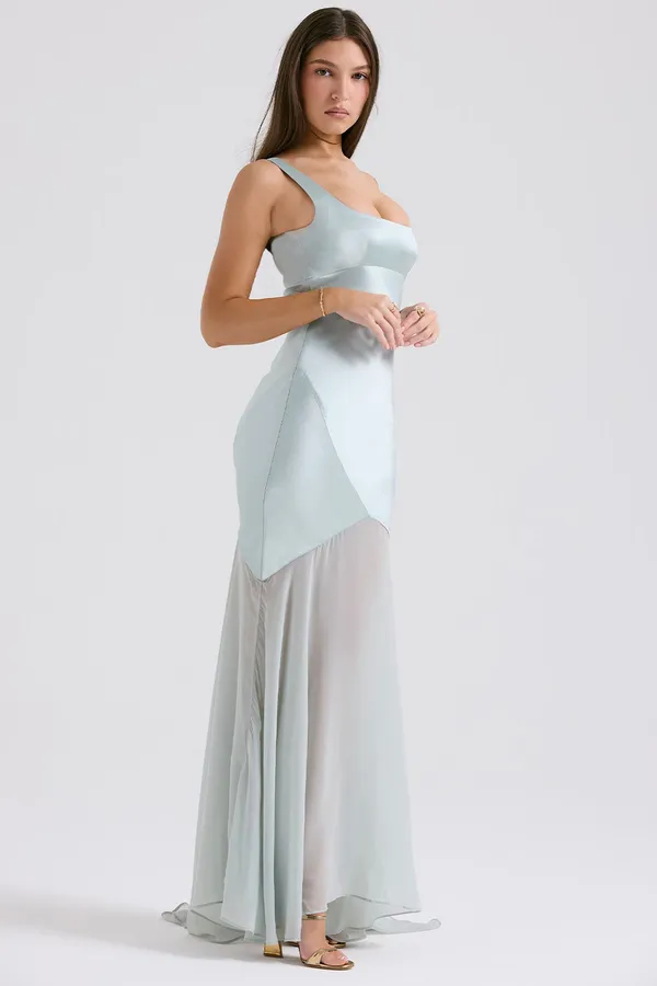 Light_Blue_Polyester_Dress_For_Women