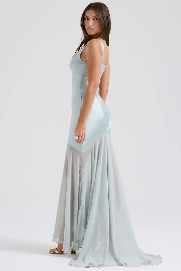 Light_Blue_Polyester_Dress_For_Women