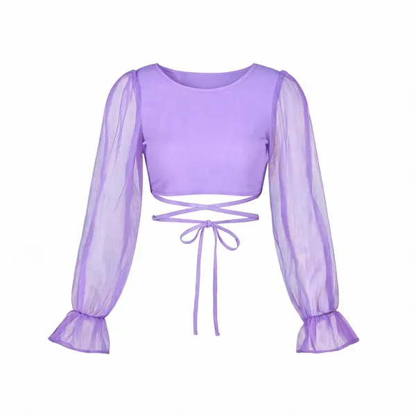 Lilac_Organza_Top_For_Women