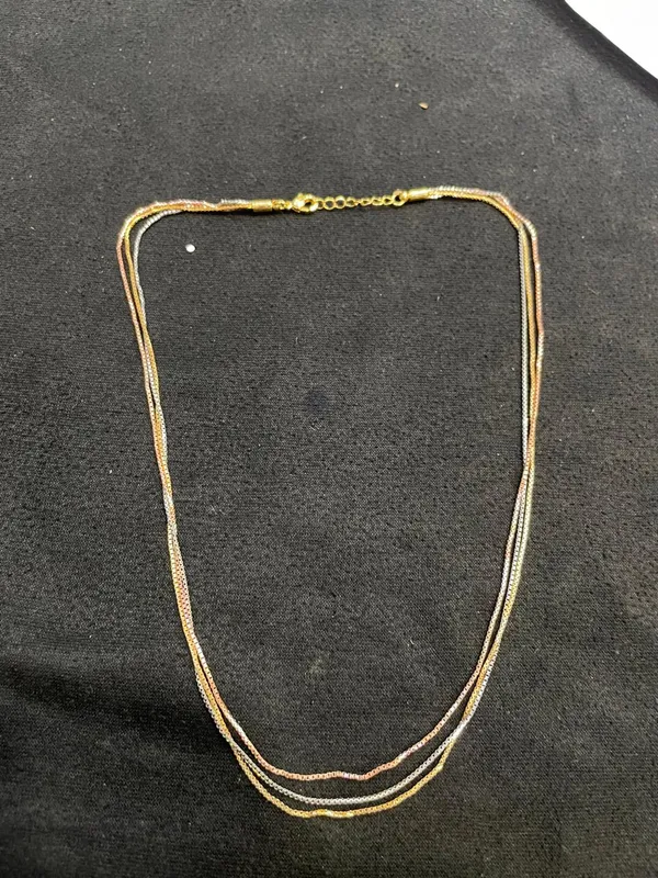 Gold_Silver_Rose_Tone_Layered_Chain_Necklace_For_Women