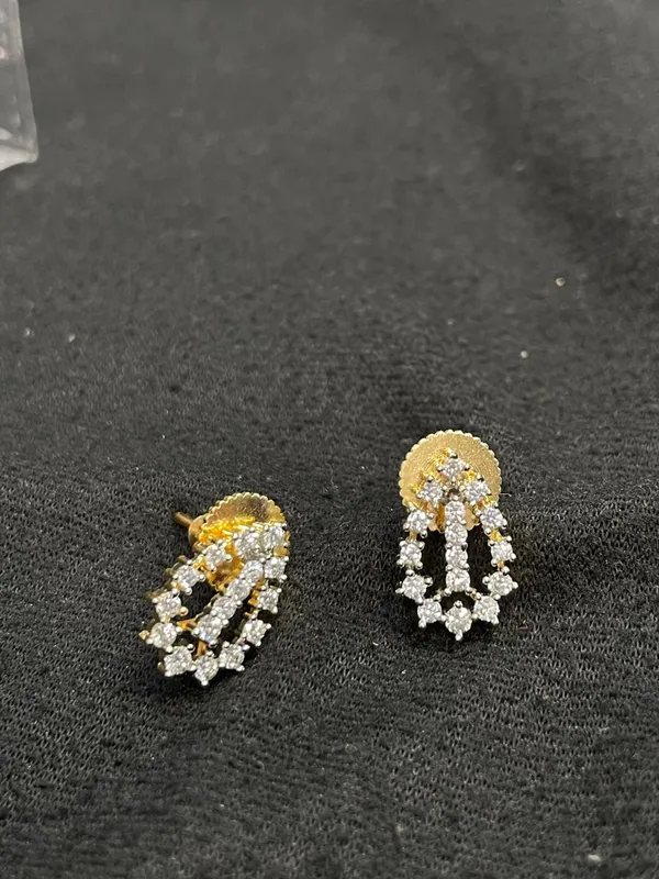 Gold_Silver_Tone_Crystal_Linked_Drop_Earrings_For_Women