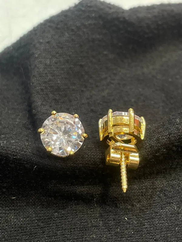 Gold_Tone_Round_Clear_Stone_Prong_Stud_Earrings_For_Women