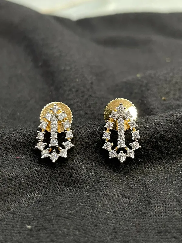 Gold_Silver_Tone_Crystal_Linked_Drop_Earrings_For_Women