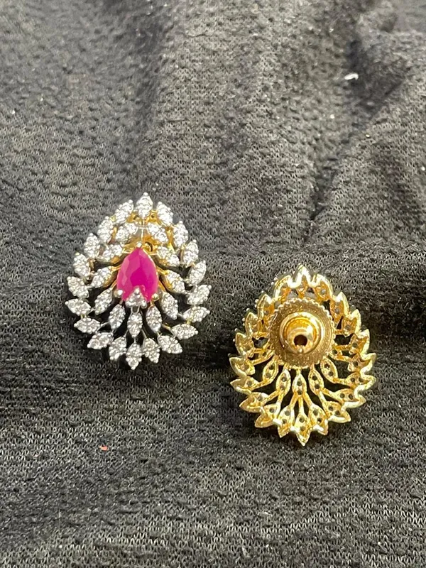 Gold_Tone_Rhinestone_Floral_Pink_Stone_Brooch_For_Women