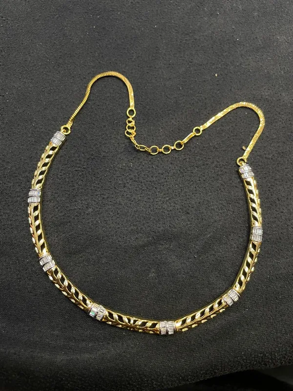 Gold_Tone_Twisted_Braided_Chain_Necklace_For_Women