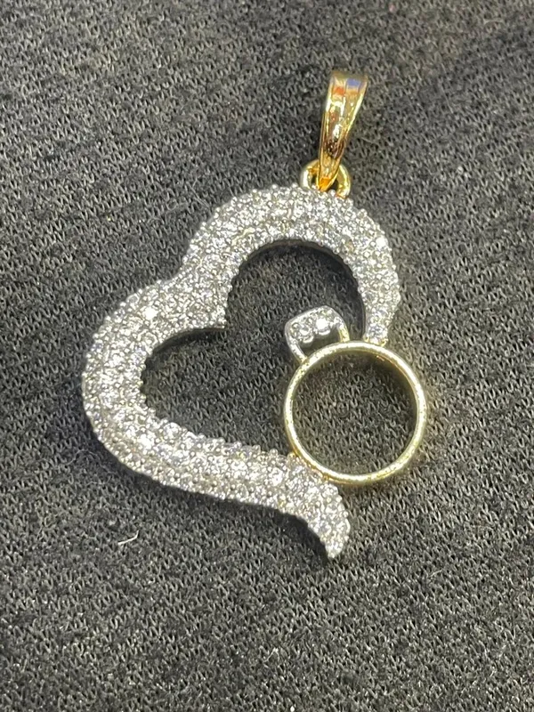 Silver_Tone_Stone_Studded_Heart_Pendant_And_Earrings_Set_For_Women