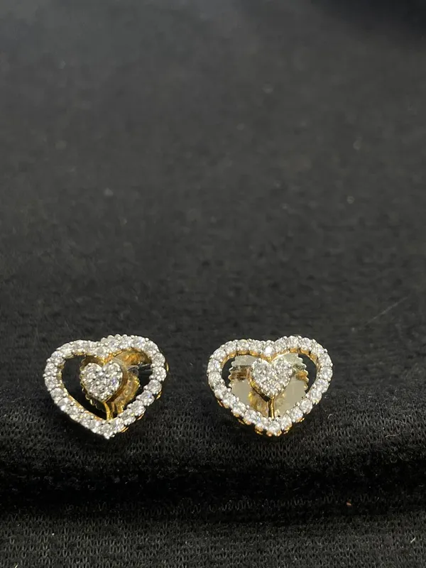 Gold_Tone_Clear_Stone_Heart_Stud_Earrings_For_Women