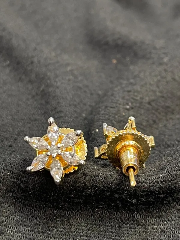 Gold_Tone_Crystal_Amber_Floral_Stud_Earrings_For_Women