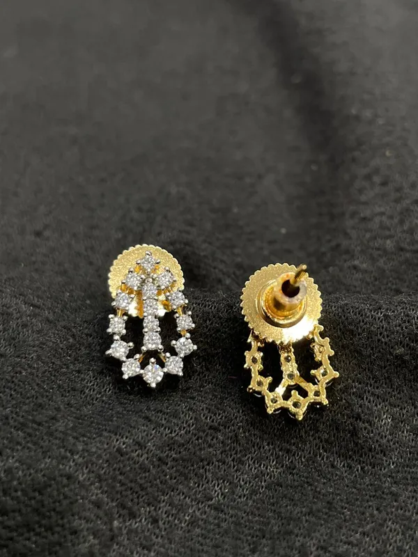 Gold_Silver_Tone_Crystal_Linked_Drop_Earrings_For_Women