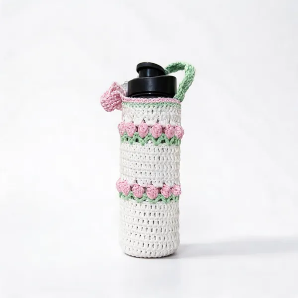 Acrylic_Floral_Pattern_Crochet_Water_Bottle