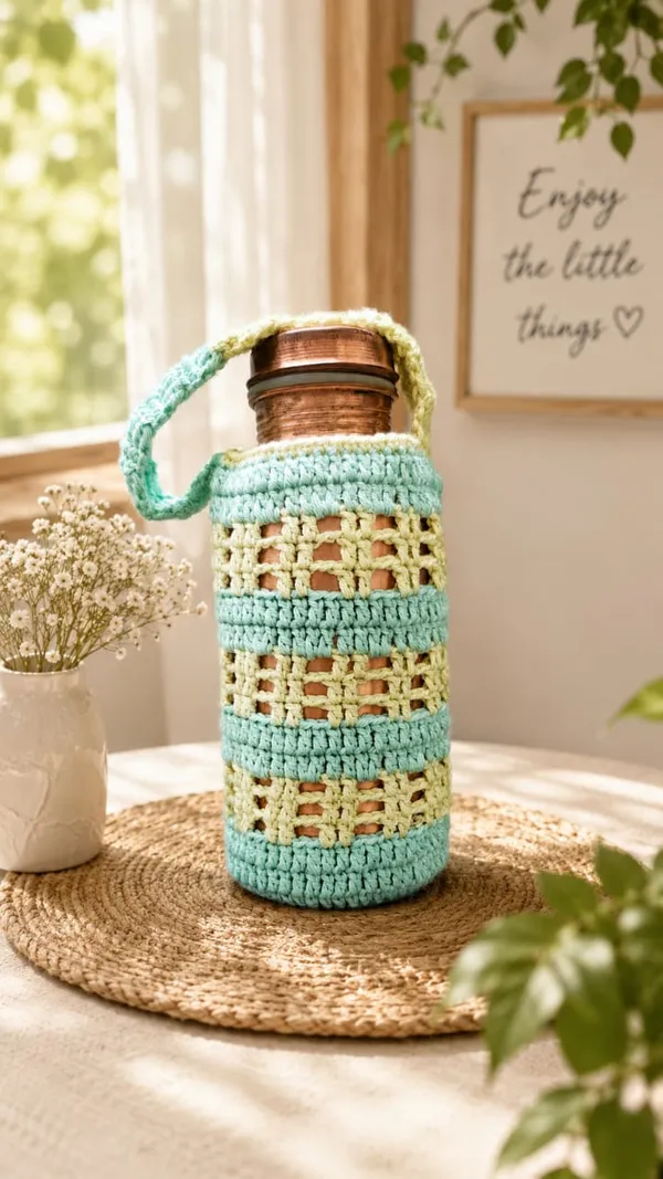 Crochet_Bohemian_Striped_Water_Bottle