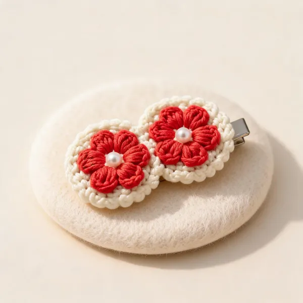 Multicolor_Acrylic_Crochet_Flower_Hair_Clips_For_Women