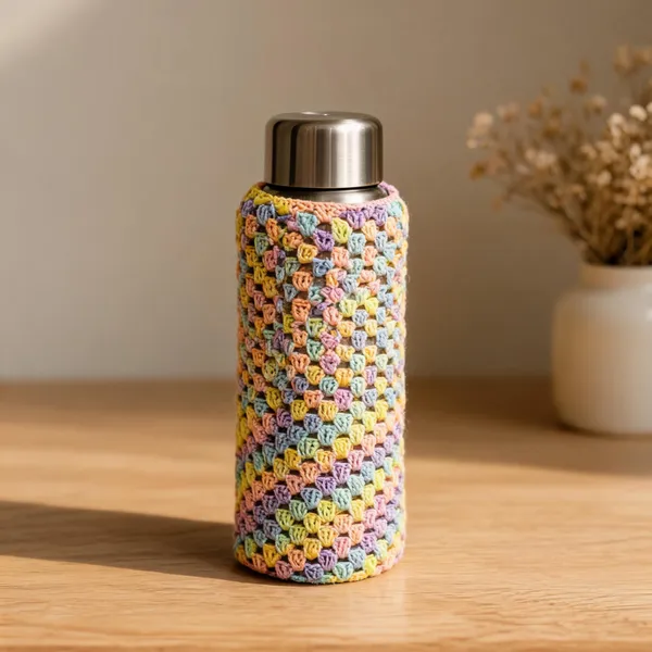 Stainless_Steel_Bohemian_Multicolor_Crochet_Sleeve_Water_Bottle