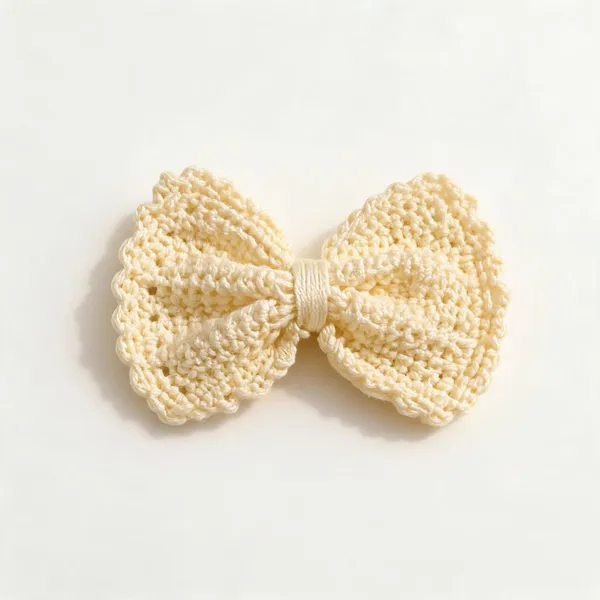 Cream_Acrylic_Crochet_Bow_Hair_Clip_For_Women