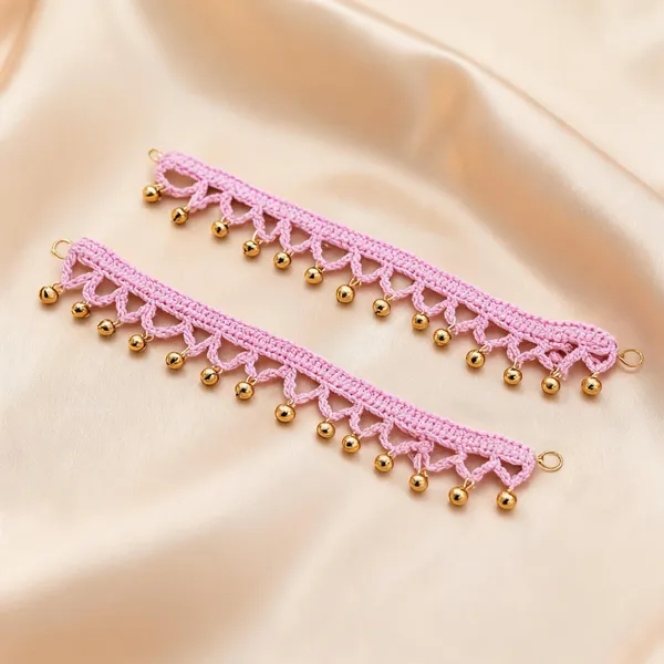 Pink_Crochet_Bell_Anklets_for_Women
