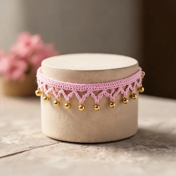 Pink_Crochet_Bell_Anklets_for_Women